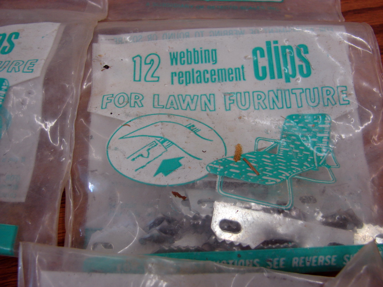 Vintage Ruson-Shield Webbing Clips for Lawn Furniture Chair Repair 84 Clips - Image 3