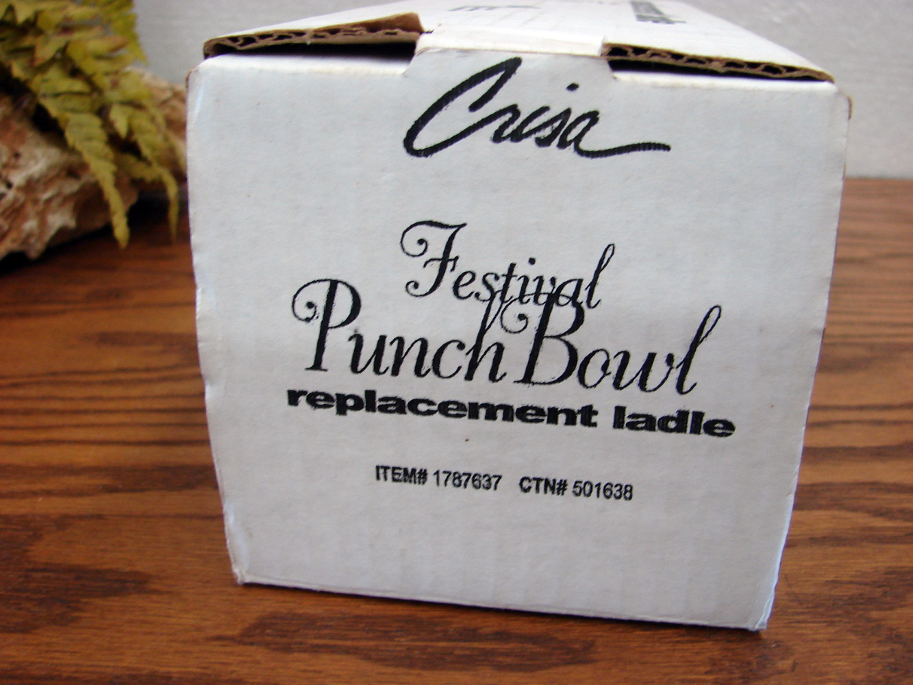 Brand New Libbey Crisa Festival Punch Bowl Replacement Glass Ladle - Image 3