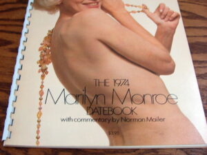 Vintage 1974 Calendar Date Book Featuring Marilyn Monroe Pictures