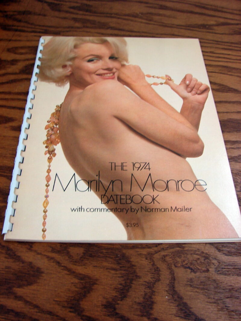 Vintage 1974 Calendar Date Book Featuring Marilyn Monroe Pictures, Moose-R-Us.Com Antiques Collectibles Log Cabin Decor