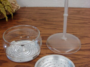 Vintage PYREX 7759 Flameware 9 Cup Glass Coffee Percolator Stem Basket Filters Only