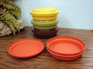 Pampered Chef Tortilla Warmer Tupperware Hard Taco Shell Holders, Moose-R-Us.Com Antiques Collectibles Log Cabin Decor