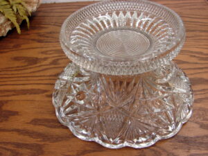 Vintage Hazel Atlas Williamsport Glass Square Punch Bowl Cups Ladle Hooks, Moose-R-Us.Com Antiques Collectibles Log Cabin Decor