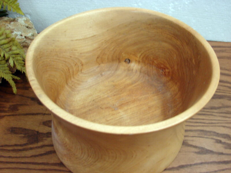 Extra Large Wood Carved Maple ? Serving Bowl Fruit Pinecones, Moose-R-Us.Com Antiques Collectibles Log Cabin Decor