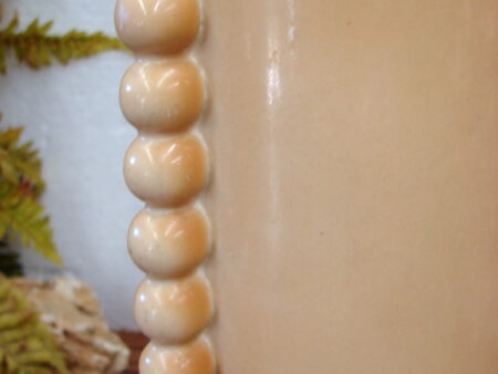 Vintage 1930's Neo Classic Art Deco Pottery Yellow Table Lamp Numbered