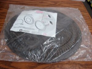 Brand New Vintage Tin Imperial 12" Flue Cover Dark Brown Textured