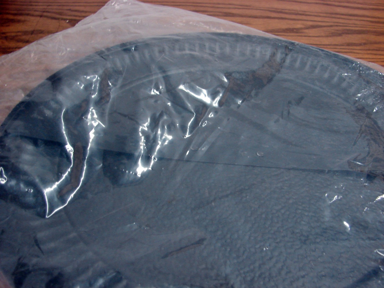 Brand New Vintage Tin Imperial 12" Flue Cover Dark Brown Textured - Image 2