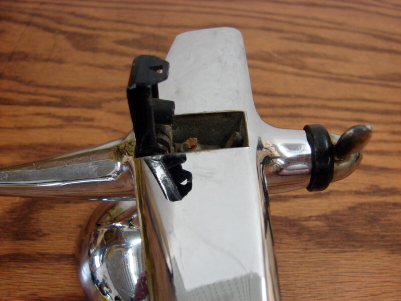 Vintage Chrome Hamilton Fighter Plane Aircraft Table Lighter USA, Moose-R-Us.Com Antiques Collectibles Log Cabin Decor