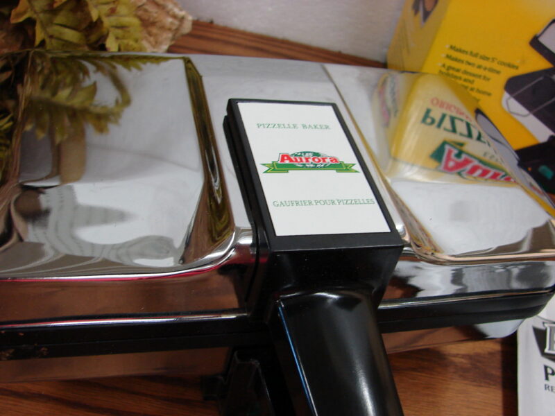 Brand New Aurora Non Stick Electric Pizzelle Baker Maker Chrome, Moose-R-Us.Com Antiques Collectibles Log Cabin Decor