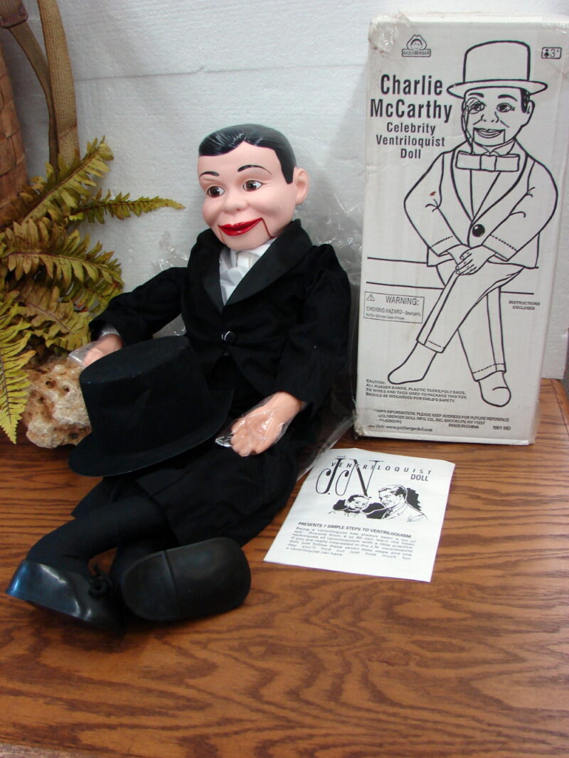 Charlie McCarthy Ventriloquist Doll Goldberger Monocle Original Box, Moose-R-Us.Com Antiques Collectibles Log Cabin Decor