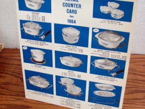 1964 Dealers Retail Counter Card Catalog for Corning Ware Blue Cornflower