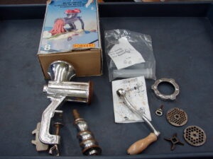 Vintage Heavy Duty Porkert #8 Professional Meat Grinder Czecchoslovakia Cast Iron