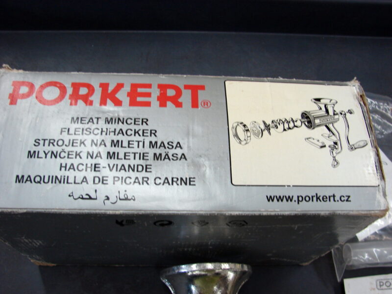Vintage Heavy Duty Porkert #8 Professional Meat Grinder Czecchoslovakia Cast Iron, Moose-R-Us.Com Antiques Collectibles Log Cabin Decor