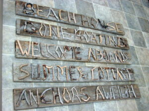 Real Driftwood Letters Beach Lake Ocean Themed Cottage Cabin Sign 4 Foot