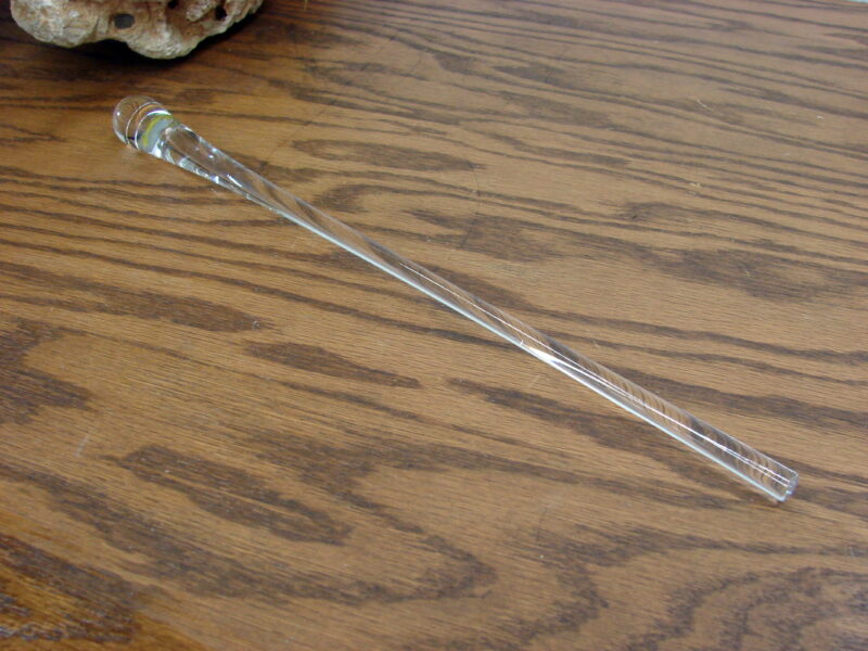 Vintage Hand Blown Clear Glass Cocktail Muddler Swizzler Stir Stick 12&#8243;, Moose-R-Us.Com Antiques Collectibles Log Cabin Decor