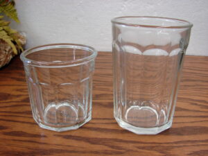 Set/8 Luminarc Cristal D'Arques France Clear Panel Working Glass 2 Sizes