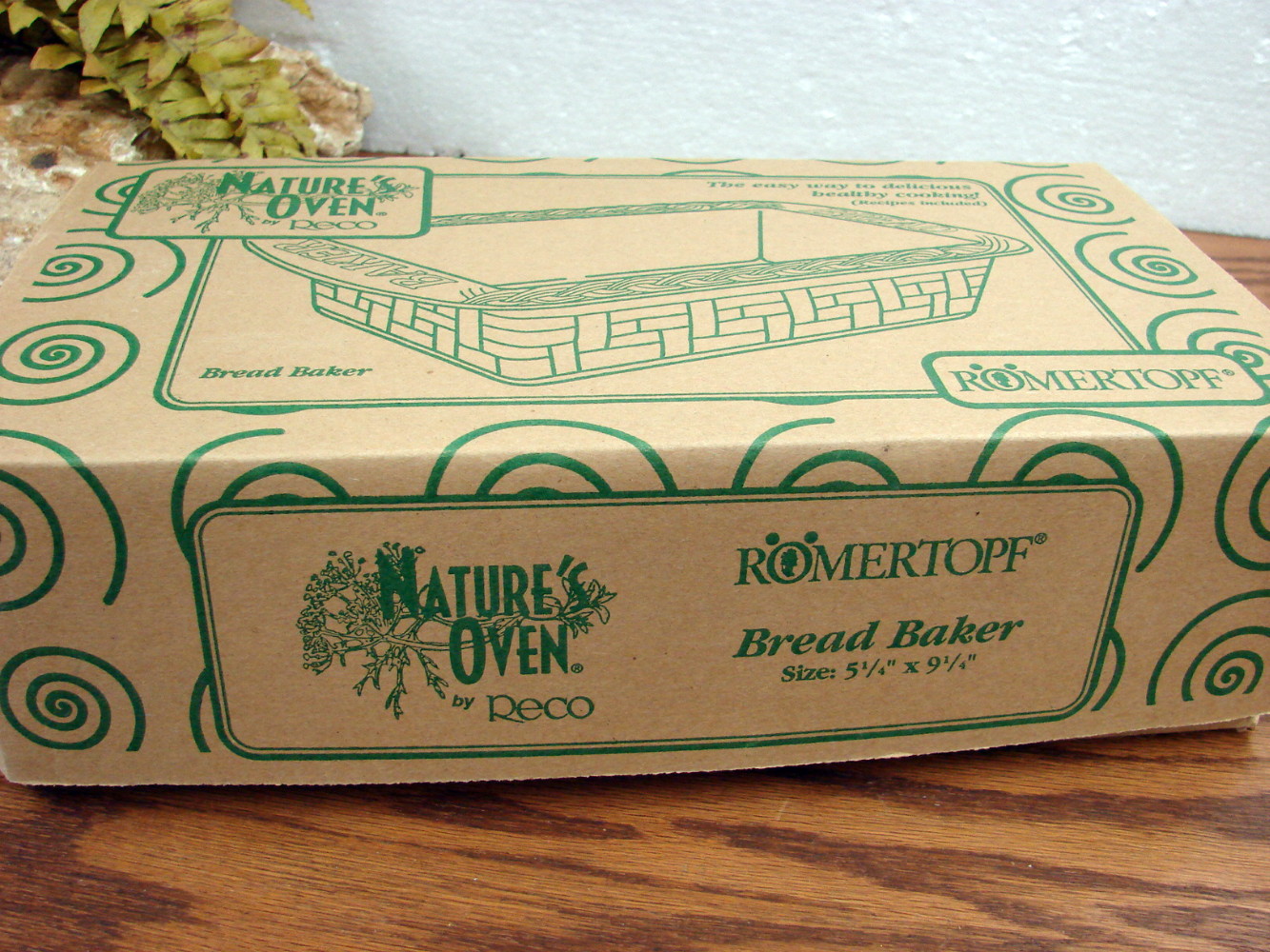 Brand New Romertopf Natures Oven Terra Cotta Clay Bread Baker by Reco