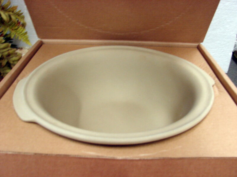 Large Brand New Pampered Chef Stoneware Baking Bowl #1450 Box, Moose-R-Us.Com Antiques Collectibles Log Cabin Decor