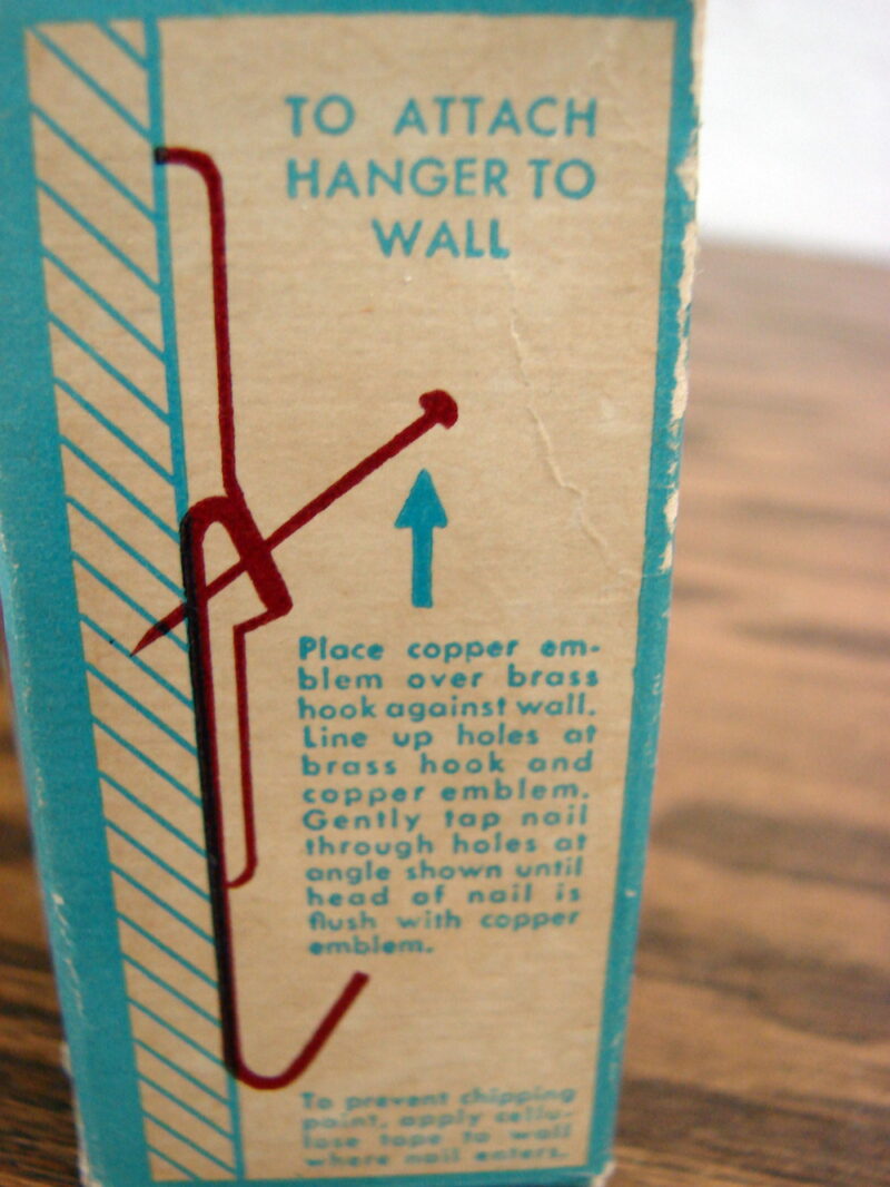 Vintage Revere Ware Solid Copper Utensil Hanger Original Box, Moose-R-Us.Com Antiques Collectibles Log Cabin Decor