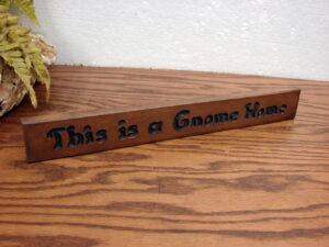 Retired Tom Clark Long Gnome Home Sign Pecan Resin Figurine Cairn Studios