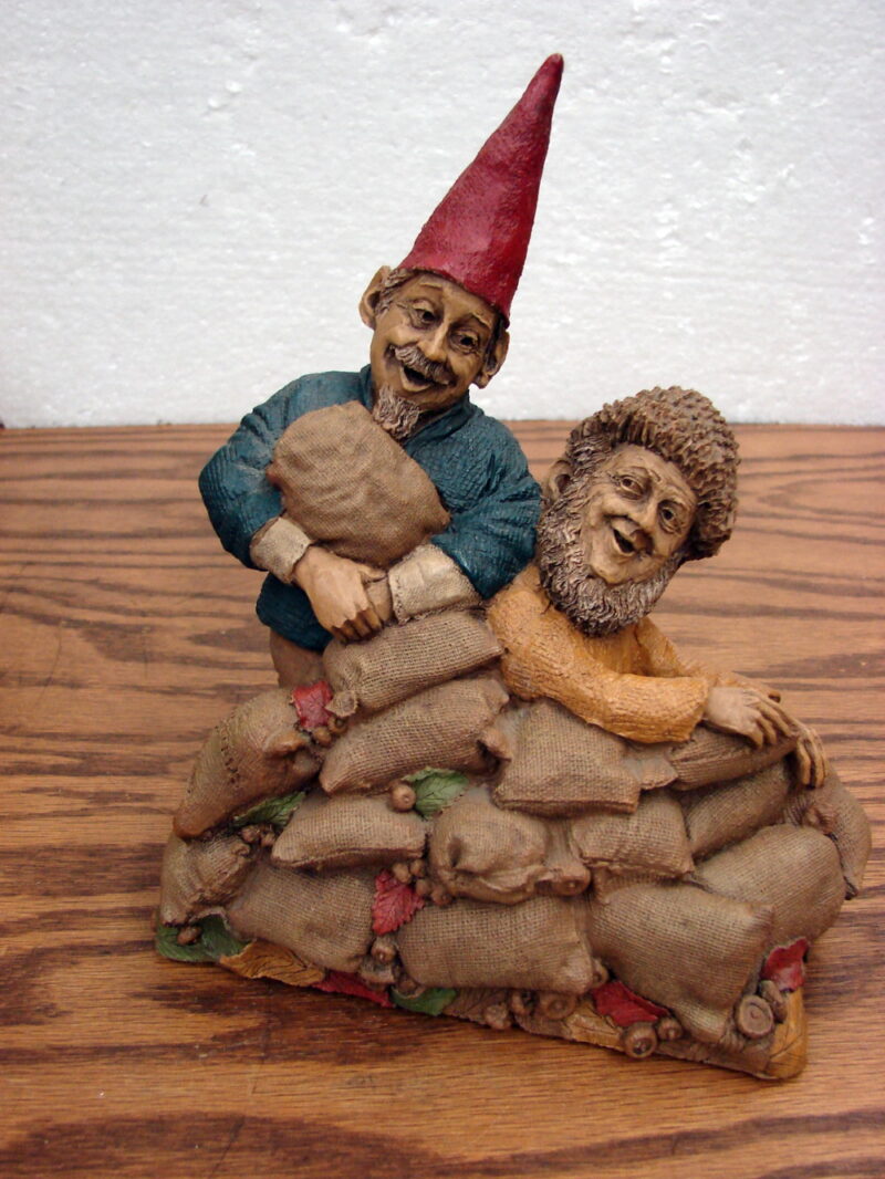 Retired Tom Clark Gnome Good Samaritans Pecan Resin Figurine 1992 Cairn Studios, Moose-R-Us.Com Antiques Collectibles Log Cabin Decor