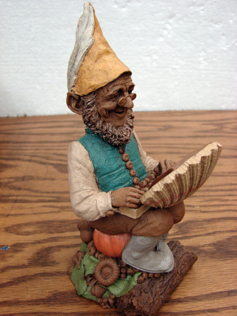 Retired Tom Clark Gnome Laptop Pecan Resin Figurine 1998 Cairn Studios