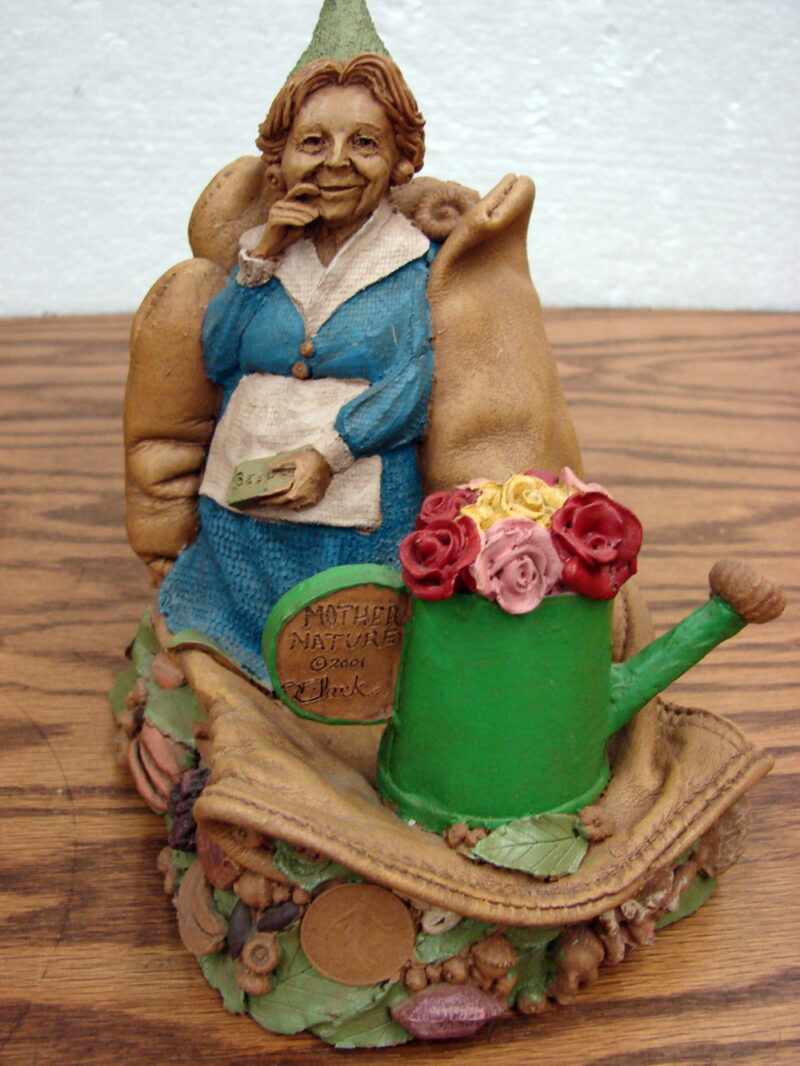 Retired Tom Clark Gnome Mother Nature Pecan Resin Figurine 2001 Cairn Studios, Moose-R-Us.Com Antiques Collectibles Log Cabin Decor