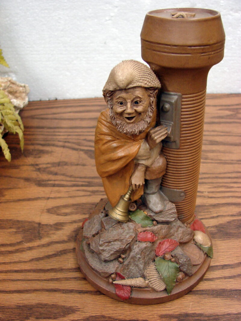 Retired Tom Clark Gnome Stormy Pecan Resin Figurine 1993 Cairn Studios, Moose-R-Us.Com Antiques Collectibles Log Cabin Decor