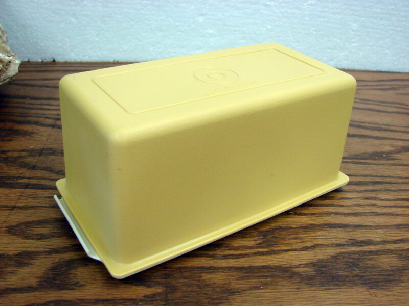 Vintage Kitchen Tupperware Harvest Gold One Pound Butter Keeper Dish &#038; Lid 639 638, Moose-R-Us.Com Antiques Collectibles Log Cabin Decor