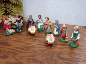 24 pc Vintage Handpainted Japan Italy Nativity Pieces Various Angels Figurines