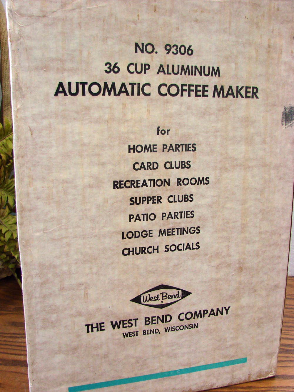 Vintage West Bend Automatic Coffee Maker 36 Cup #9306 Original Box Tested - Image 7