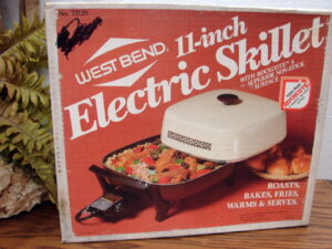 Brand New Vintage 11" West Bend Electric Skillet #72129 Sealed Box