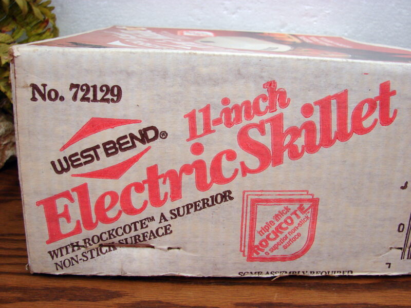 Brand New Vintage 11&#8243; West Bend Electric Skillet #72129 Sealed Box, Moose-R-Us.Com Antiques Collectibles Log Cabin Decor