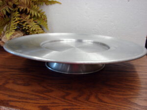 Vintage Oversized  20" West Bend Aluminum Lazy Susan Tray