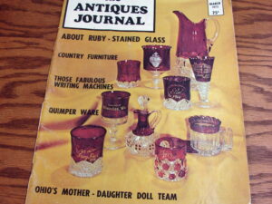 Vintage The Antiques Journal Magazine March 1973 featuring Ruby Stained Glass