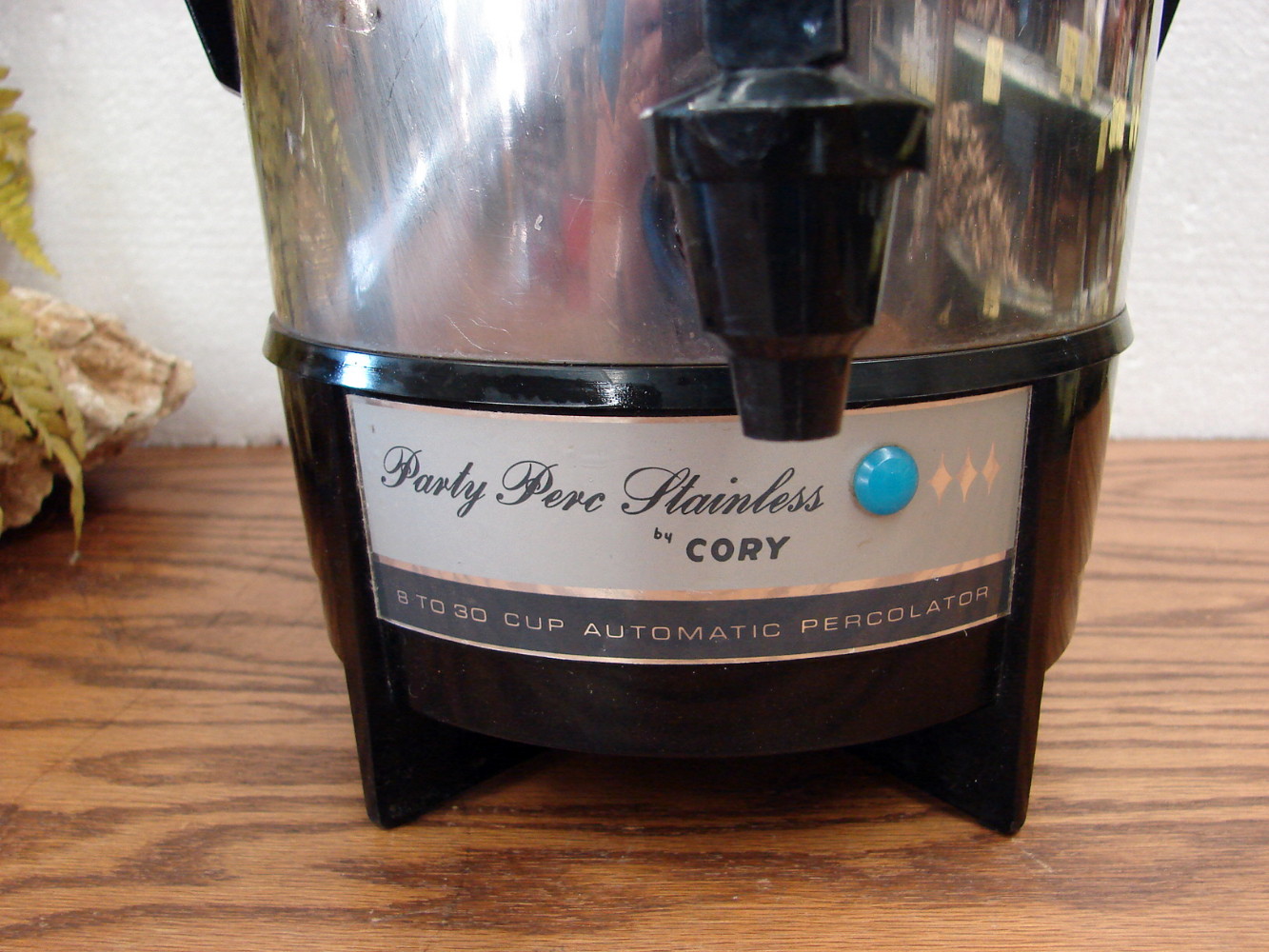 Vintage Cory 8-30 Cup Chrome Stainless Party Perc Automatic Coffee Percolator - Image 2