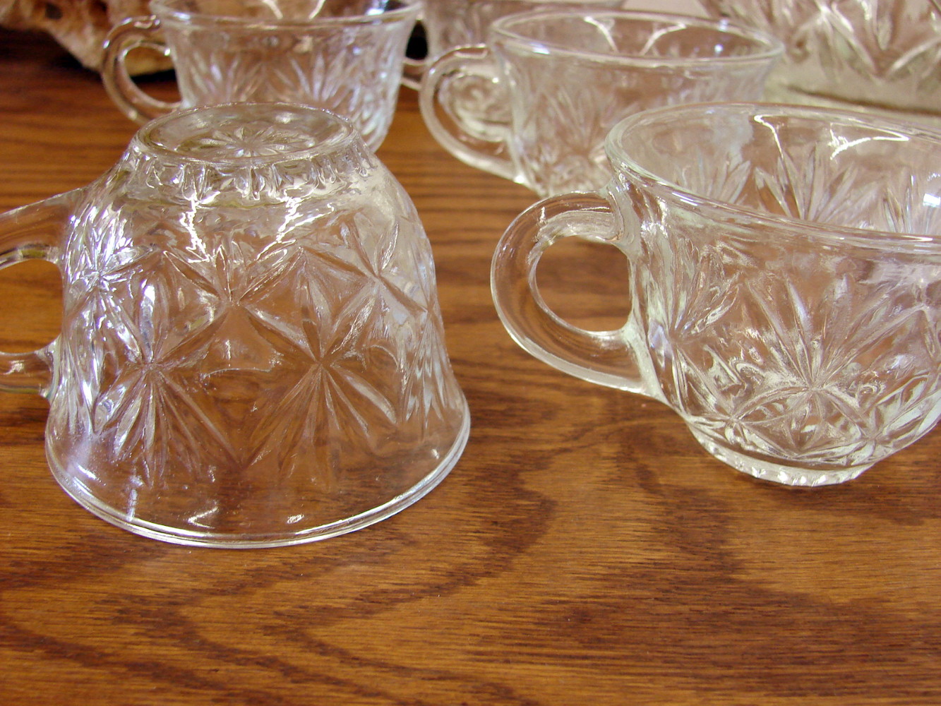 Vintage Hazel Atlas Lexington 25 pc Punch Bowl Cups Set Original Box - Image 3