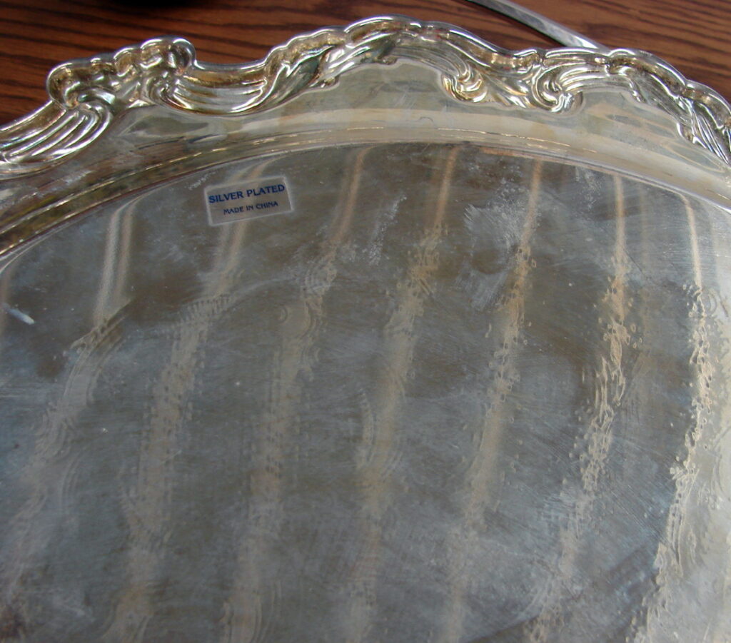 International Silver Co. Crystal Punch Bowl Set w/18 Cups Silver Plated Tray Ladle - Image 7