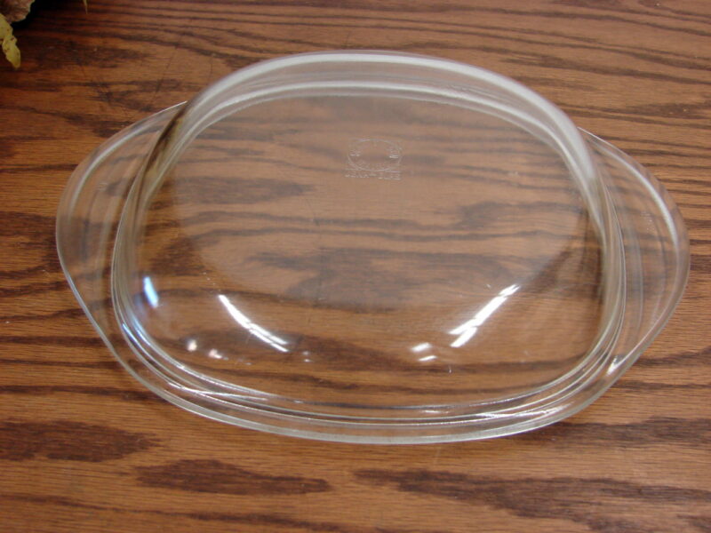 Vintage Schott Mainz Jena Glas Casserole Dish Clear Glass Lid Only #3105