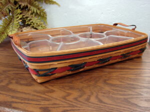 Longaberger 2000 All American Hostess Basket Divided Tray