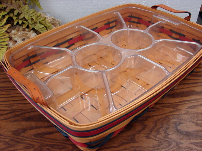 Longaberger 2000 All American Hostess Basket Divided Tray - Image 2