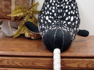 Used Jumbo Melissa & Doug Realistic Lifelike Plush Narwhal Giant Stuffed Animal