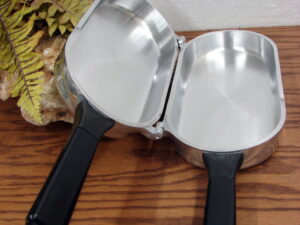 Vintage Miracle Maid Cookware G2 Hinged Folding Cast Aluminum Omelet Fish Pan