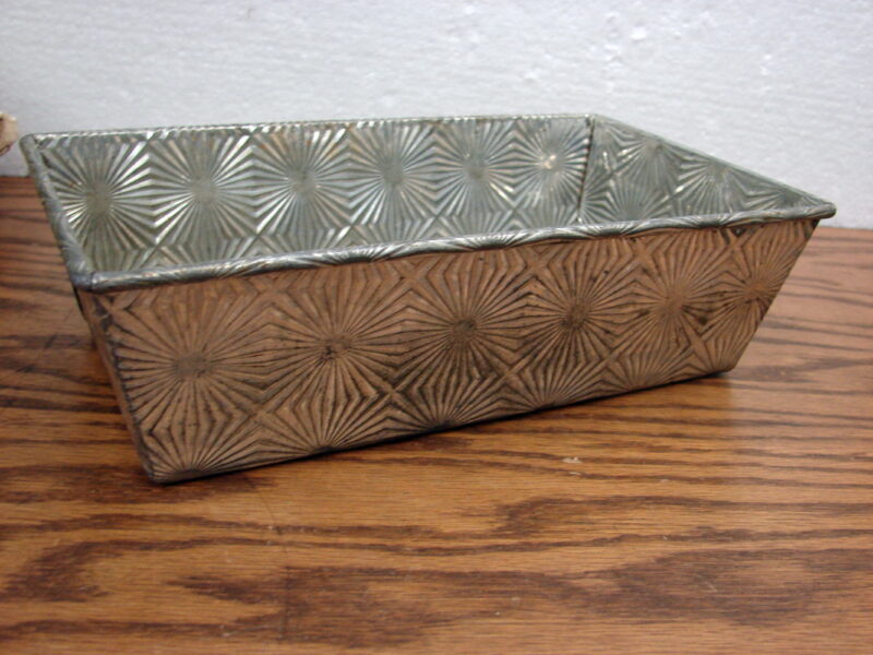 Vintage Metal Tin Ovenex Starburst Bread Loaf Baking Pan 9 x 5 x 3 - Image 2
