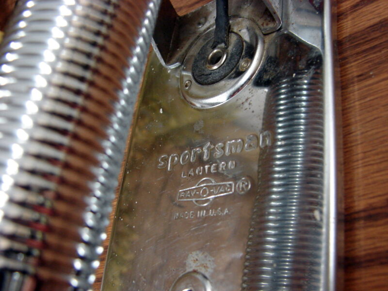 Vintage Chrome Ray-O-Vac Sportsman Spotlight Red Flash Camping Flashlight 6 Volt - Image 3