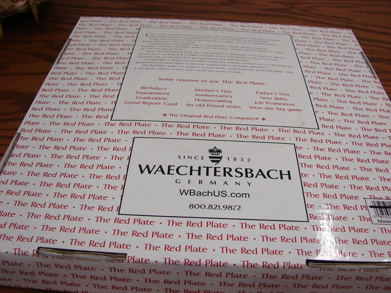 Brand New Waechtersbach You Are Special Today Plate Red w/ Box Marker - Image 3