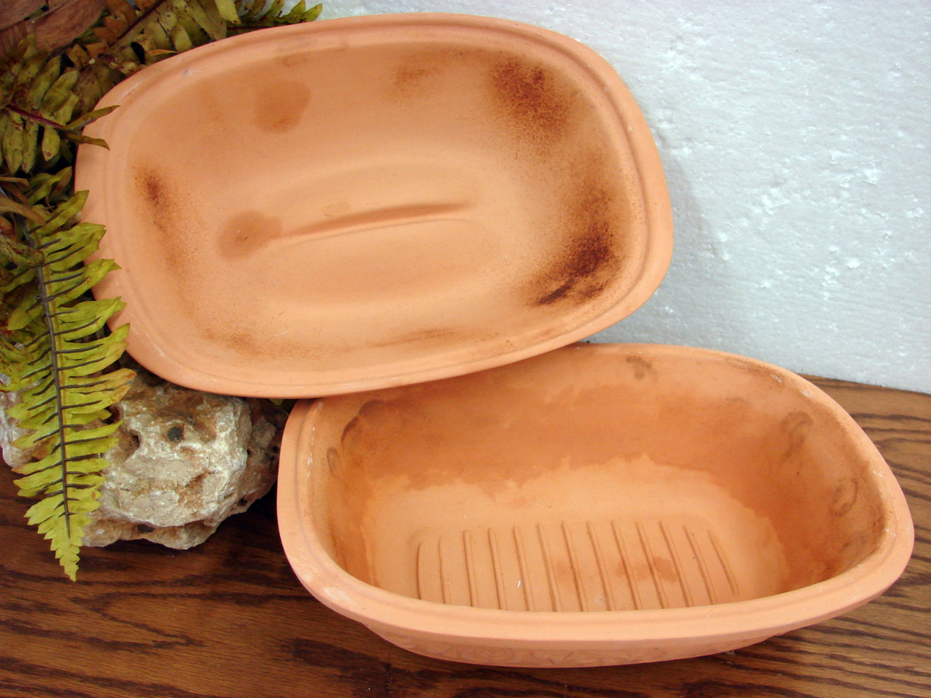 Vintage Romertopf Terra Cotta Clay Roaster Baker 111 by Reco Mexico - Image 2