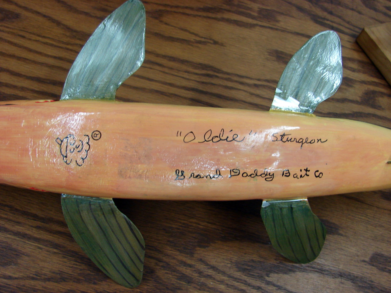 Vintage Original Grand Daddy Bait Company Decoy Oldie Sturgeon Jerry Eppel - Image 3