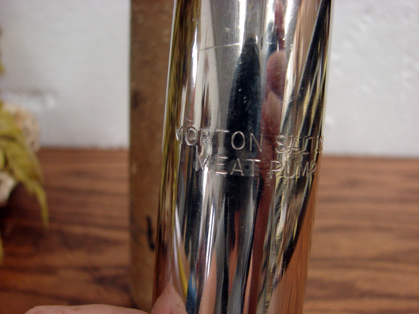 Vintage Morton Salt Meat Injection Pump Tenderizer Original Morton Shipping Tube - Image 2