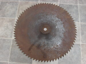 Rusty Antique 28" Steel Buzz Saw Mill Circular Saw Blade